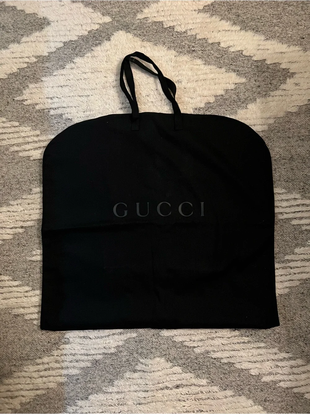 Gucci Black Logo Garment Bag with Carry Handles